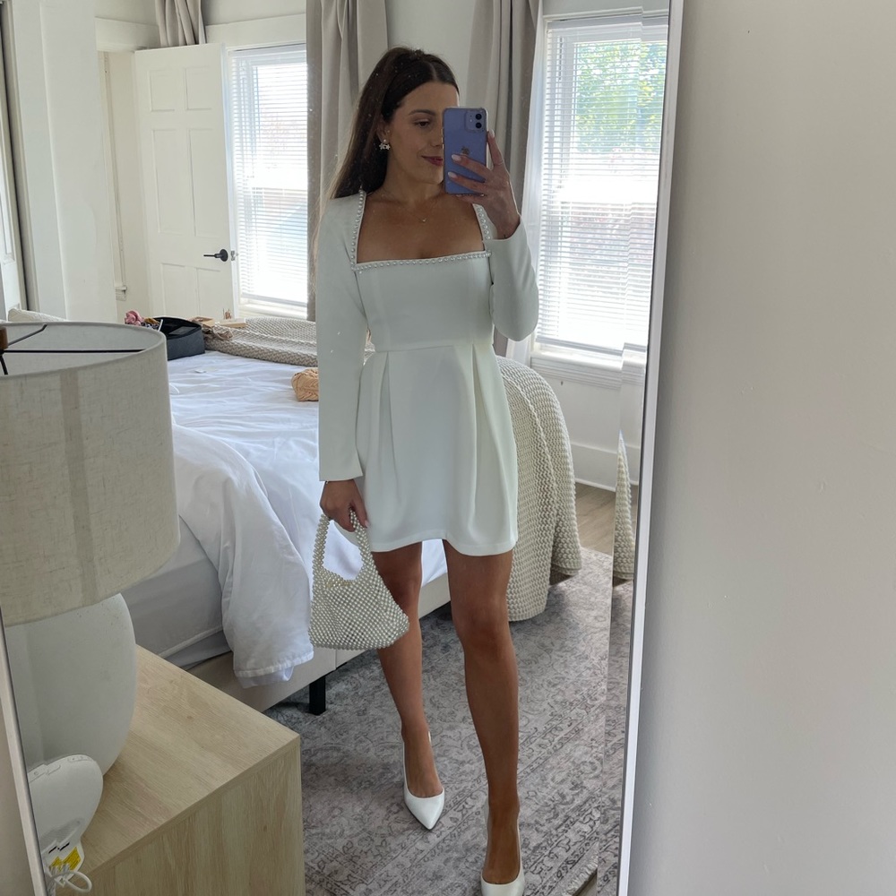 Oddmuse Pearl White Dress